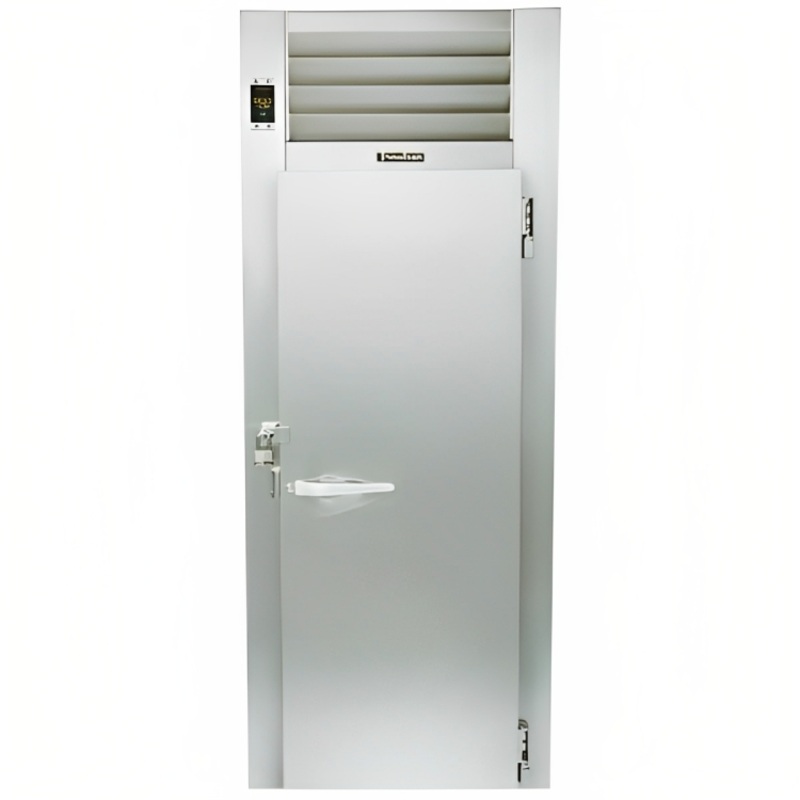 Traulsen RR132L-COR02 Correctional Roll-In Refrigerator One Full-Height Solid Door Right Hinged for 66" High Racks 36 Cu. Ft. - 115V