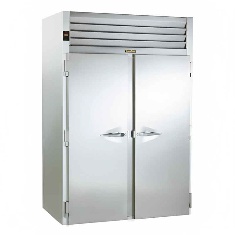 Traulsen RR232L-COR01 Correctional Roll-In Refrigerator Two Full-Height Solid Doors for 66" High Racks 74.3 Cu. Ft. - 115V
