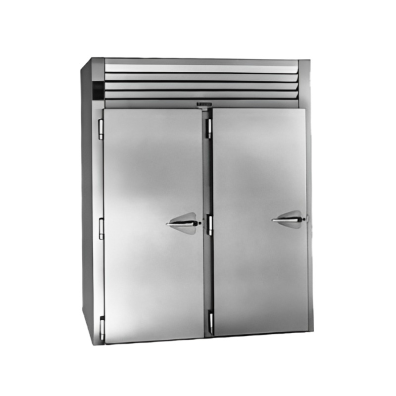 Traulsen RRI232LUT-FHS Spec-Line 2-Section 2 Solid Swing Door Roll-In Refrigerator for 66" High Racks - 74.3 Cu. Ft., 115V