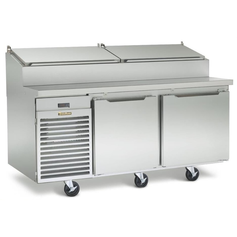 Traulsen TS072HT Pizza Prep/Salad Refrigerated Counter Two Door 72" - 115V