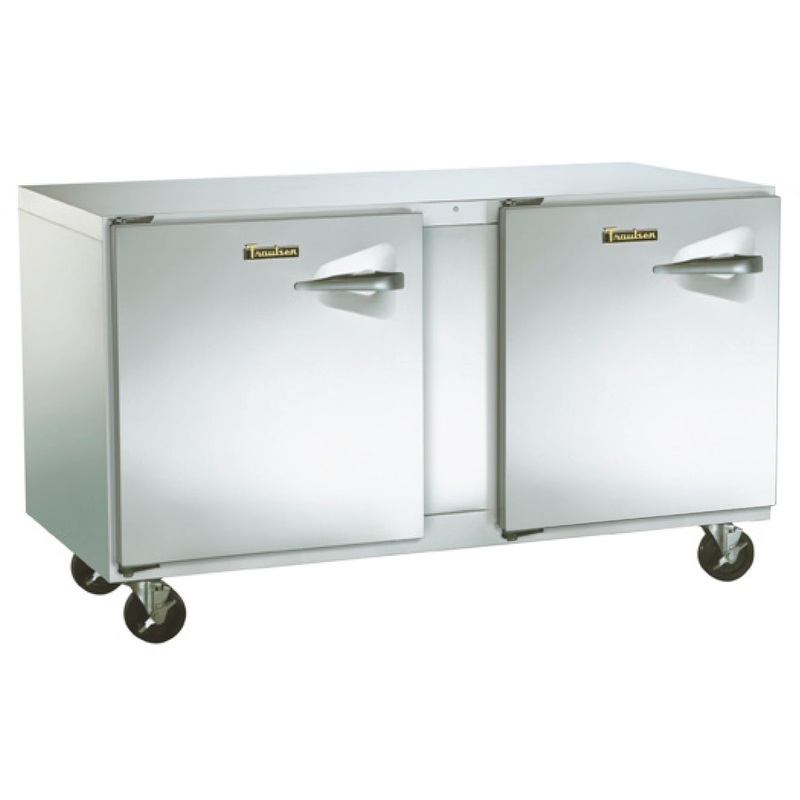 Traulsen UHT48-LL Undercounter Refrigerator Two Door Left Hinged 48" - 115V