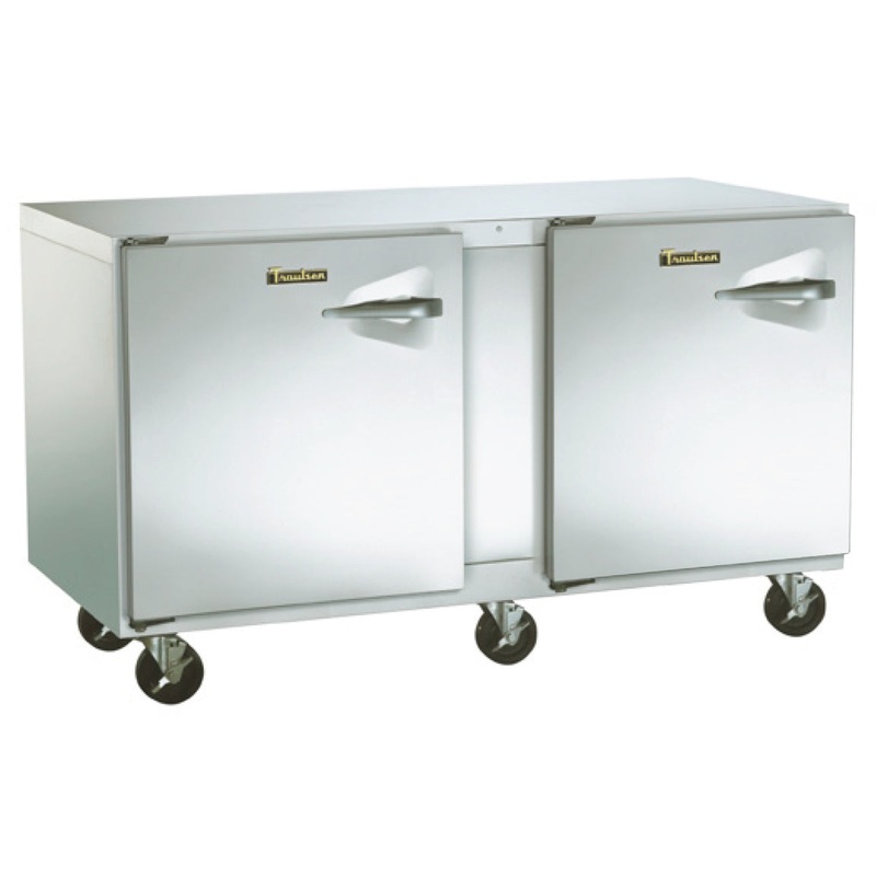 Traulsen UHT60-LL Undercounter Refrigerator Two Door Left Hinged 60" - 115V
