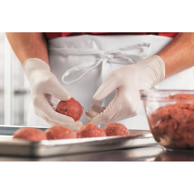 FoodHandler 103-414 JobSelect Disposable Powder-Free Synthetic Vinyl Gloves - Medium