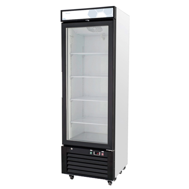 Migali C-12RM-HC Competitor Series 1 Glass Swing Door Merchandiser Refrigerator with LED Lighting 24" - 12 cu. ft.