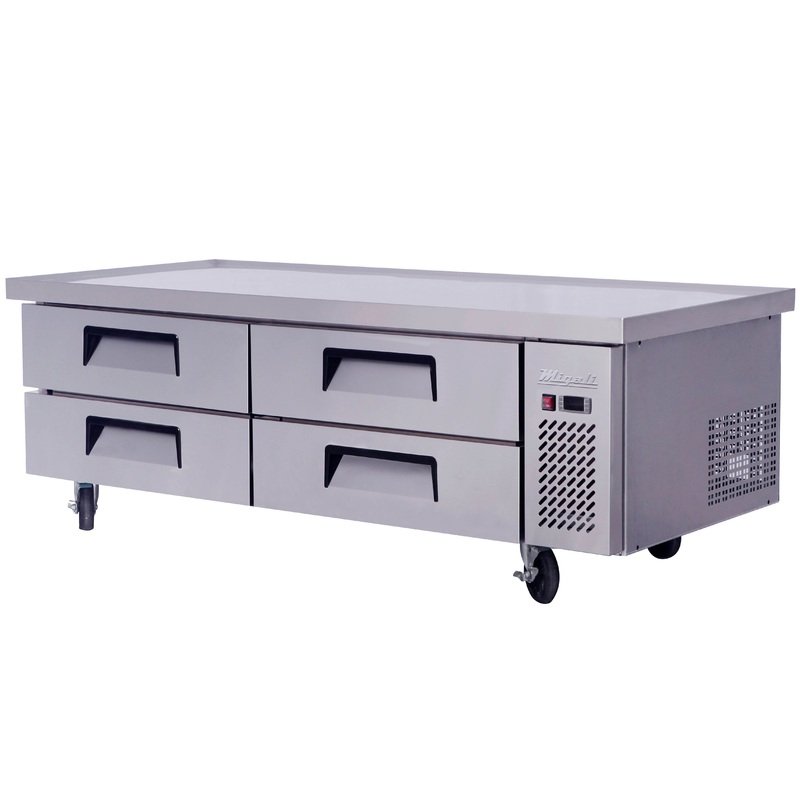 Migali C-CB72-76-HC Competitor Series 4 Drawer Refrigerated Chef Base 76" - 15 cu. ft.