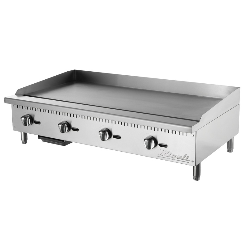 Migali C-G48 Competitor Series Countertop 4 Burner Gas Griddle 48" - NG - 120,000 BTU