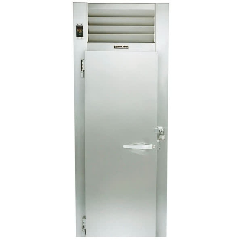 Traulsen RR132L-COR01 Correctional Roll-In Refrigerator One Full-Height Solid Door Left Hinged for 66" High Racks 36 Cu. Ft. - 115V