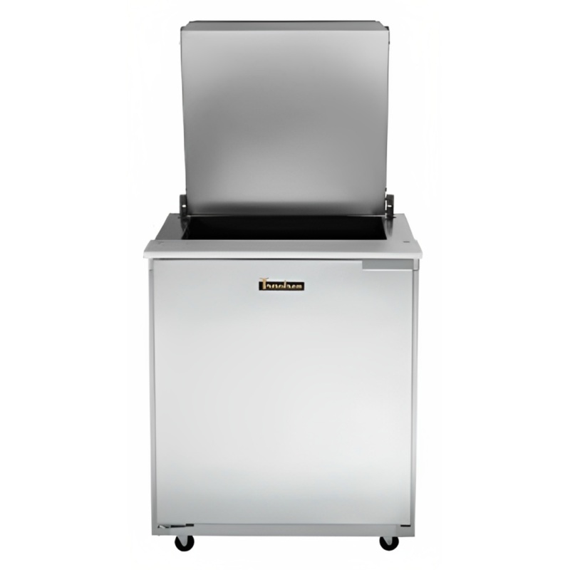 Traulsen UST279-D 1-Section 2 Drawer Refrigerated Salad/Sandwich Prep Table with Low Profile Flat Lid 27" - Holds (9) 1/6 Size Pans - 7.7 cu. ft. - 115v
