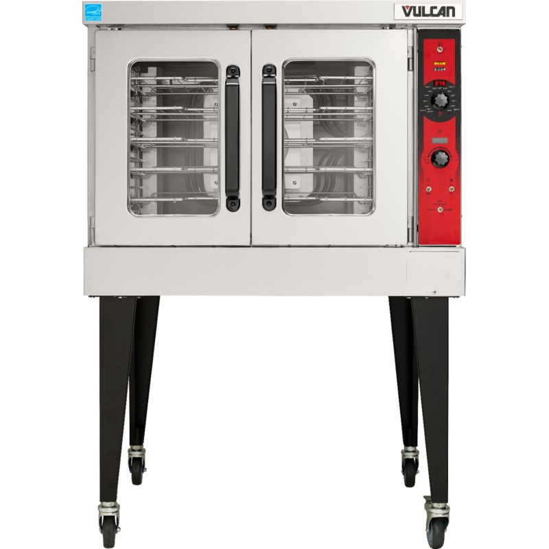 Vulcan VC5ED-12D1 Single-Deck Full Size Electric Convection Oven with Solid State Controls and 5-hr Timer - 240v