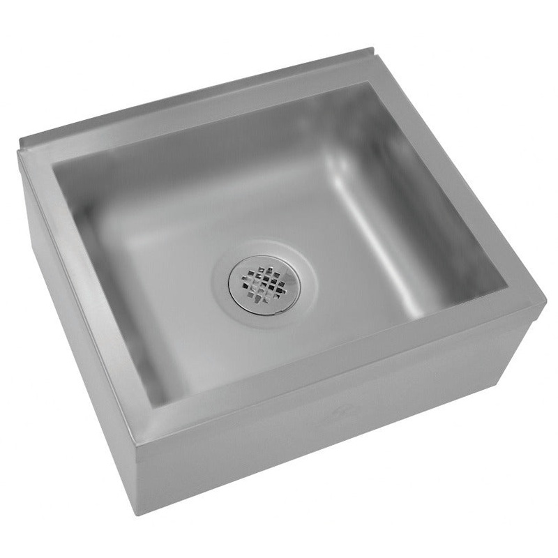 Advance Tabco 9-OP-20-EC-X Special Value Stainless Steel 1-Compartment Floor Mount Mop Sink with 20" x 16" x 6" Deep Bowl