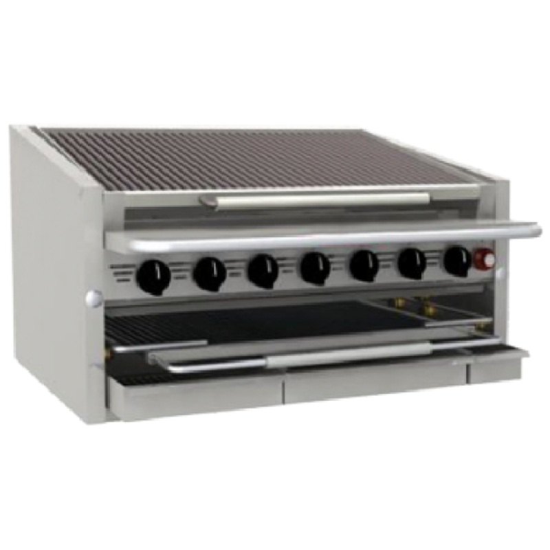 Bakers Pride C-36RS Dante Series Countertop Radiant Natural Gas Charbroiler 36" - 105,000/BTU
