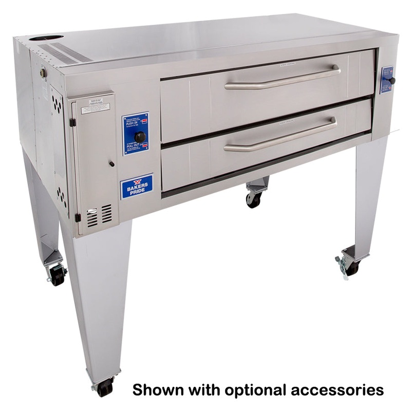 Clearance Bakers Pride Y-600 Super Deck Y Series Single-Deck Natural Gas Pizza Oven 60" - 120,000 BTU