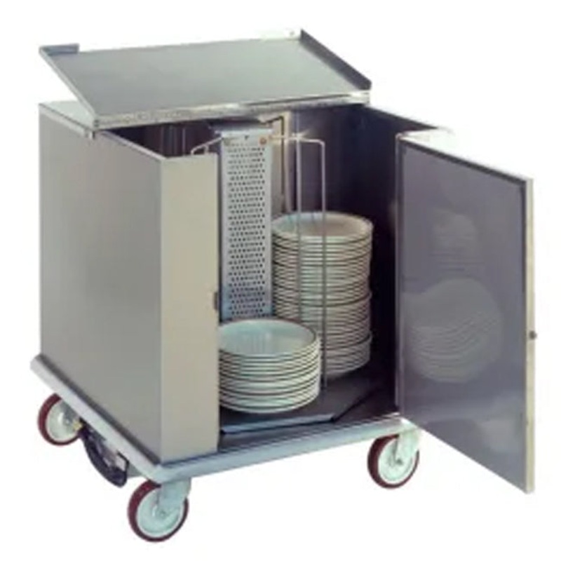 Clearance Carter-Hoffmann CD252H Heated Dish Cart 28" - 252 Plate/Cap