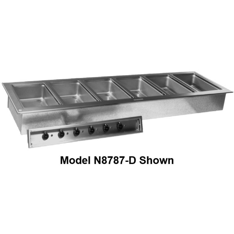 Delfield N8717-D 1-Pan Drop-In Hot Food Well 18" - Holds (1) 12" x 20" Pan - 120v