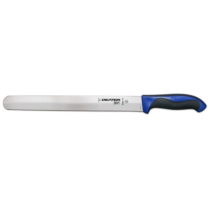 Dexter-Russell S360-12C-PCP Dexter 360 Slicer Knife with Black/Blue Handle 12"