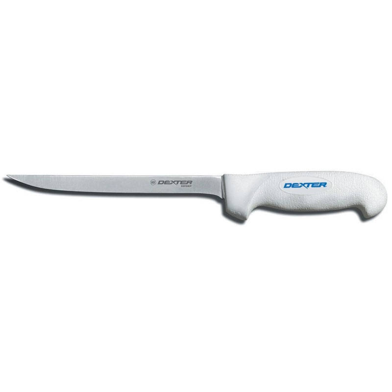 Dexter-Russell SG133-8PCP SofGrip Narrow Flexible Fillet Knife with White Handle 6"