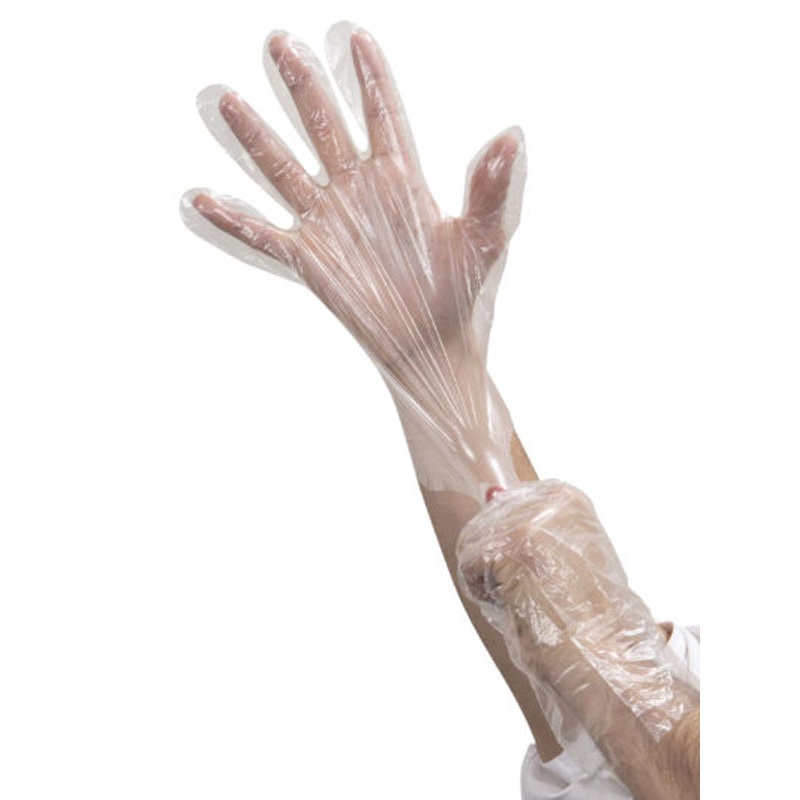 FoodHandler 104-GB2 JobSelect Disposable Powder-Free Clear Poly Gloves - Small