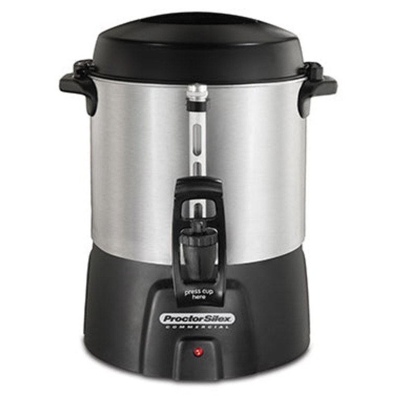 Hamilton Beach 45040R Proctor-Silex Aluminum Coffee Urn - 40 cup (1.56 gal)