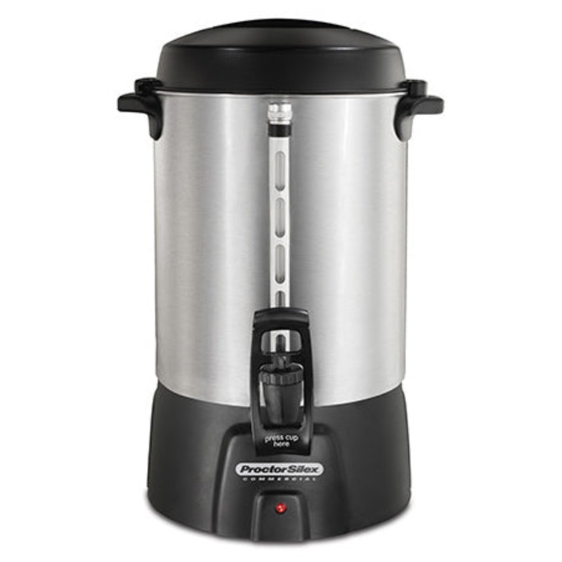 Hamilton Beach 45060R Proctor-Silex Aluminum Coffee Urn - 60 cup (2.34 gal)