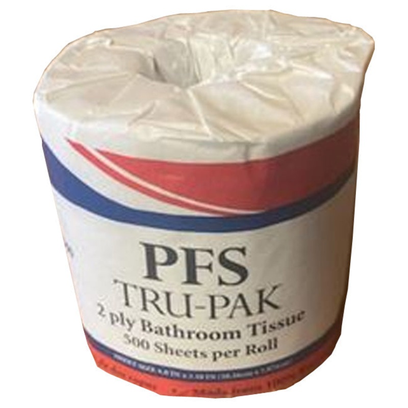 Phillips PD5080 White 2-Ply 500 Sheet Toilet Tissue Paper Roll 4" Dia. - 96/Case