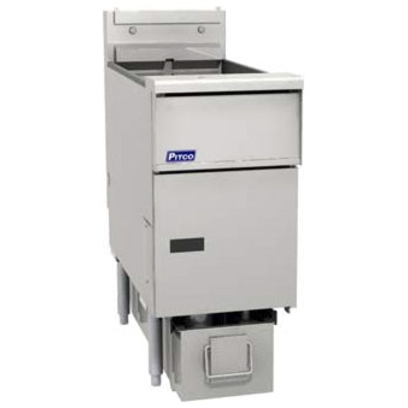 Pitco SE14S-1FD-SSTC Solstice Floor Electric Fryer with Solid State Controls and Under-Fryer Drawer Filtration 40-50 lb./cap - 208v/3-ph, 17kW