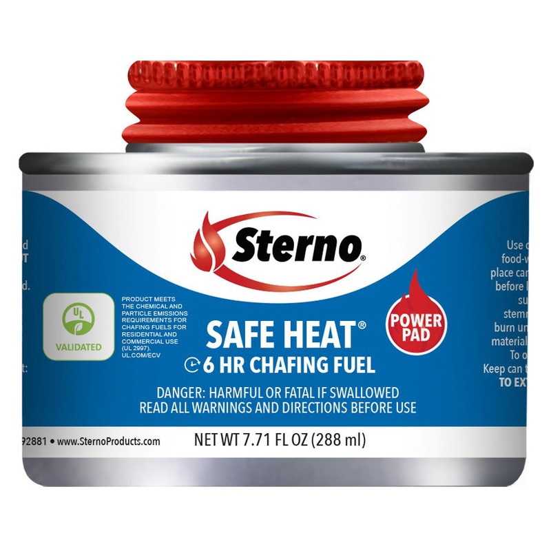 Sterno Products 10370 Safe Heat 6 Hour Chafing Fuel with PowerPad Wick