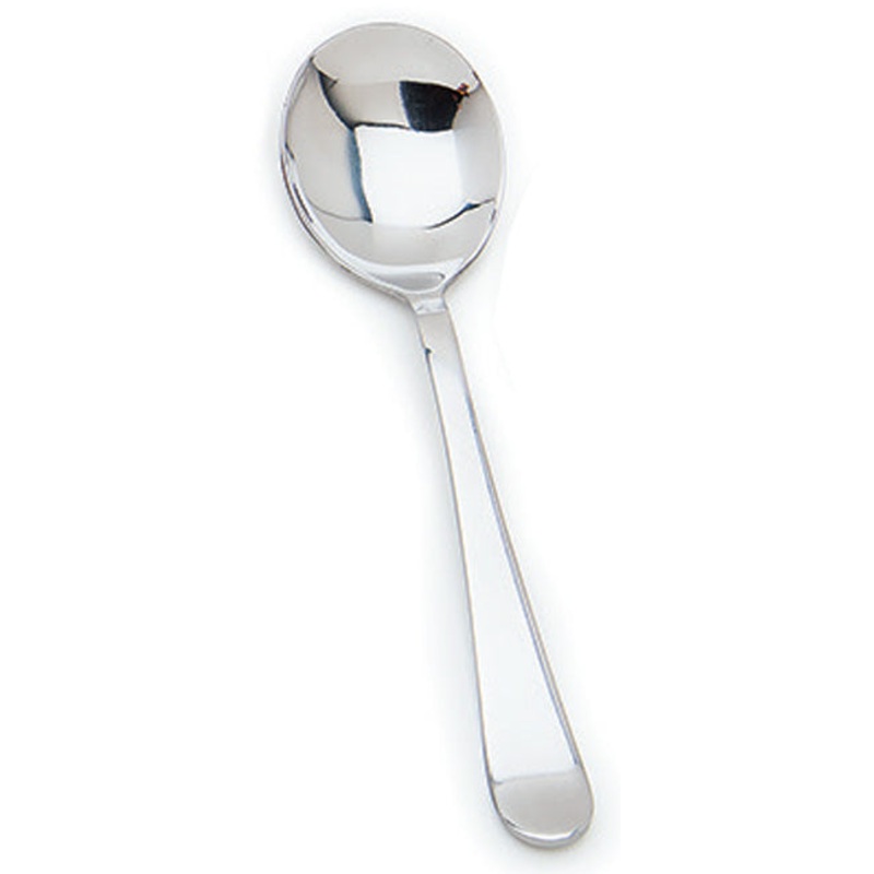Update International DU-702 Duke Stainless Steel Extra Heavy Weight Bouillon Spoon 6-1/4"- 12/Box