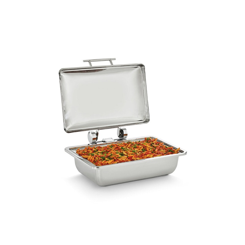 Vollrath 4644015 Mirage Full-Size Induction Chafer with Stainless Lid and Food Pan 8.3 qt.