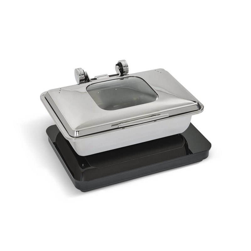 Vollrath 4644070 Non-Slip Mat for Mirage Induction Buffet Warmers & Chafers 16" x 8" - Black