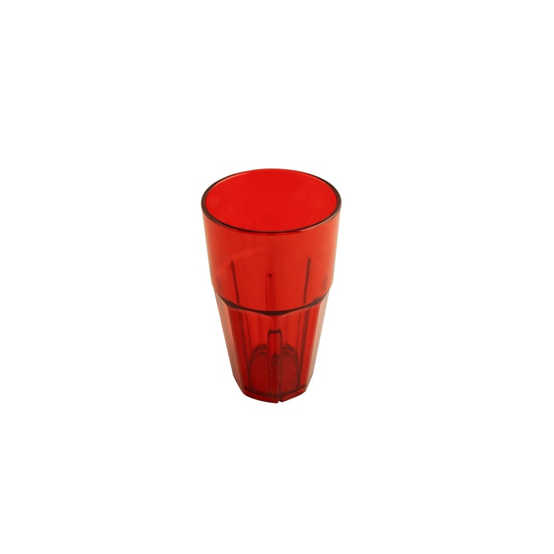 GET 9916-1-R Tumbler Textured Plastic Red 16 OZ