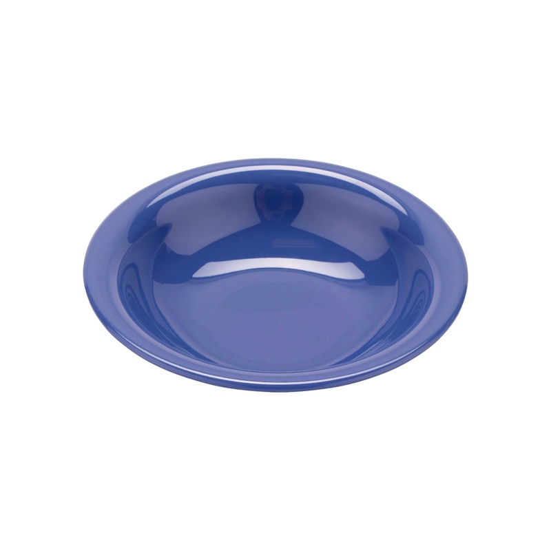 GET B-167-PB Diamond Mardi Gras Melamine Narrow Rim Bowl 16 oz. - Peacock Blue - 24/Case
