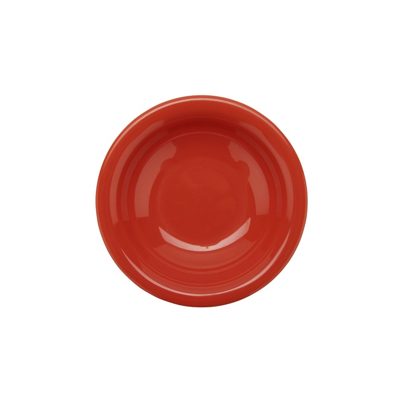 GET B-167-RO Diamond Mardi Gras Melamine Narrow Rim Bowl 16 oz. - Rio Orange - 24/Case