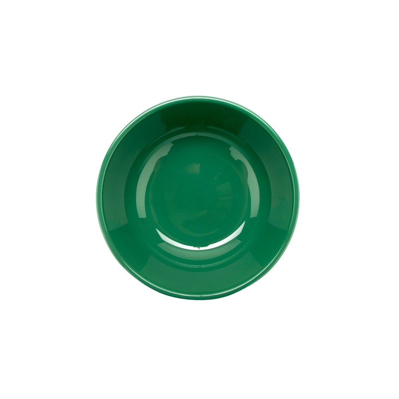 GET B-24-FG Diamond Mardi Gras Melamine Classic Rim Deep Bowl 24 oz. - Rainforest Green - 12/Case