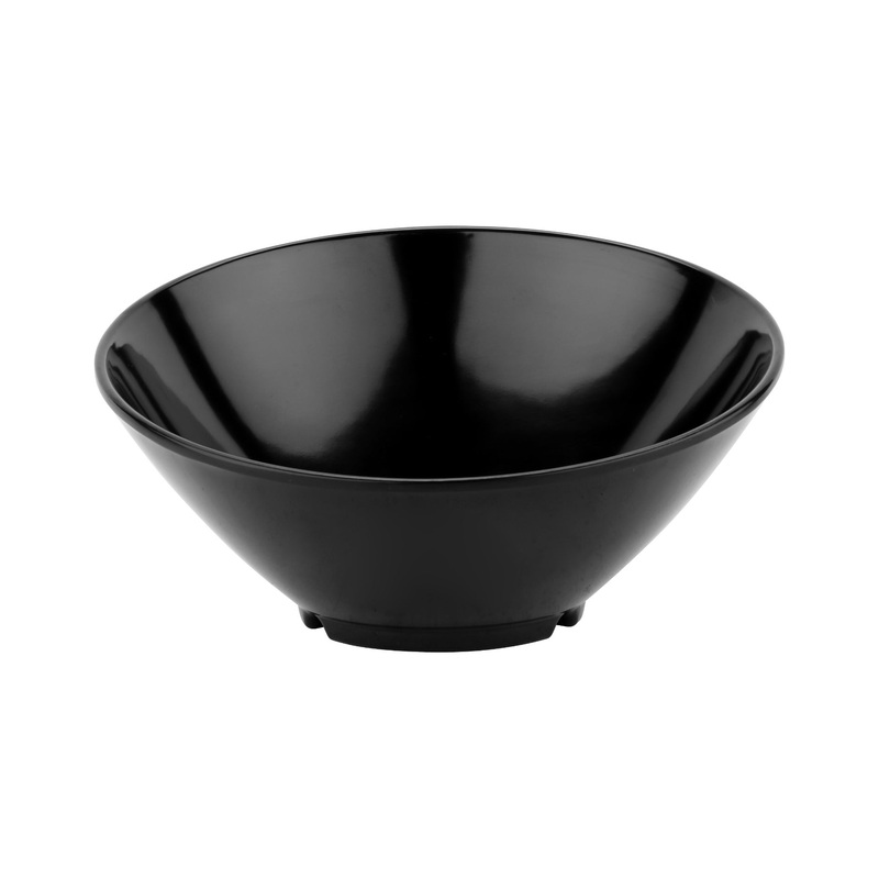GET B-792-OR/BK Melamine Pasta Bowl Round 24 oz Orange/Black
