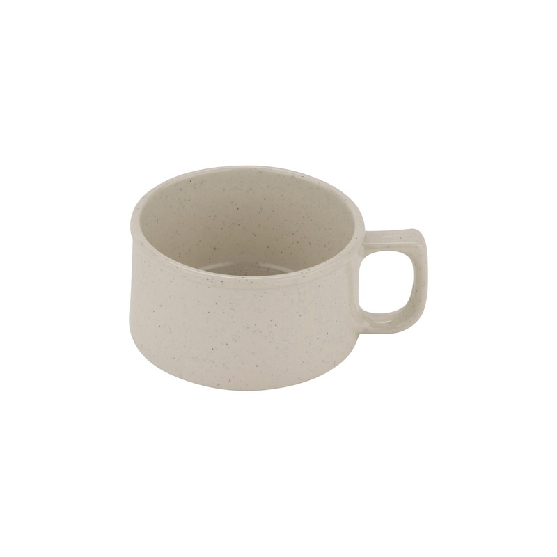 GET BF-080-IR Santa Fe Melamine Soup Mug 11 oz. - Ironstone - 24/Case
