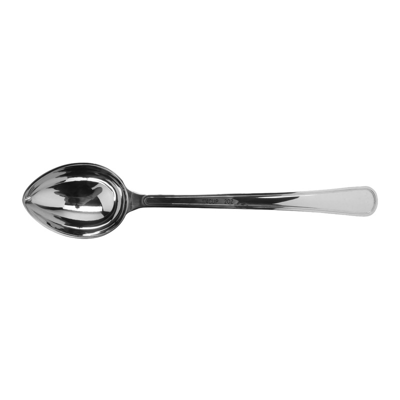 GET BSRIM-20 Solid Portion Spoon 2 oz. Solid Stainless Handle
