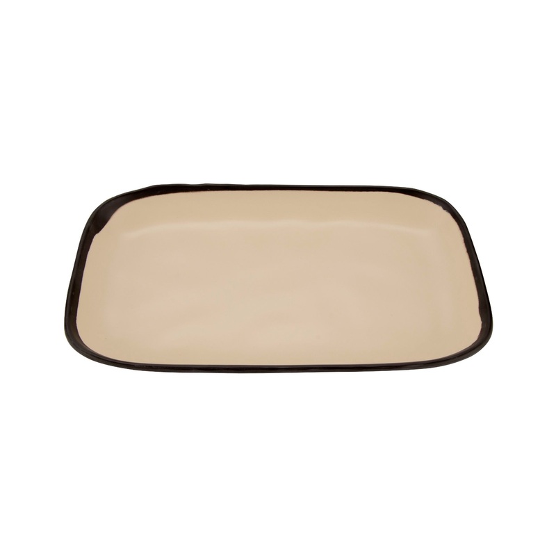 GET CS-1170-MA Melamine Plate Rectangular 12", Manila