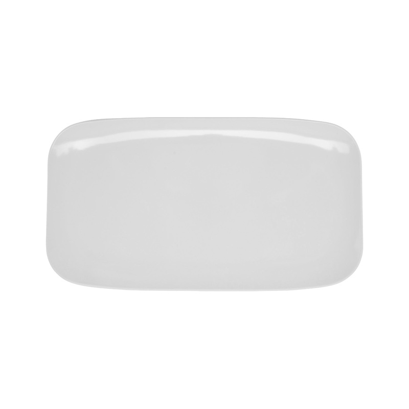 GET CS-6113-W Melamine Platter Rectangular, 18" White