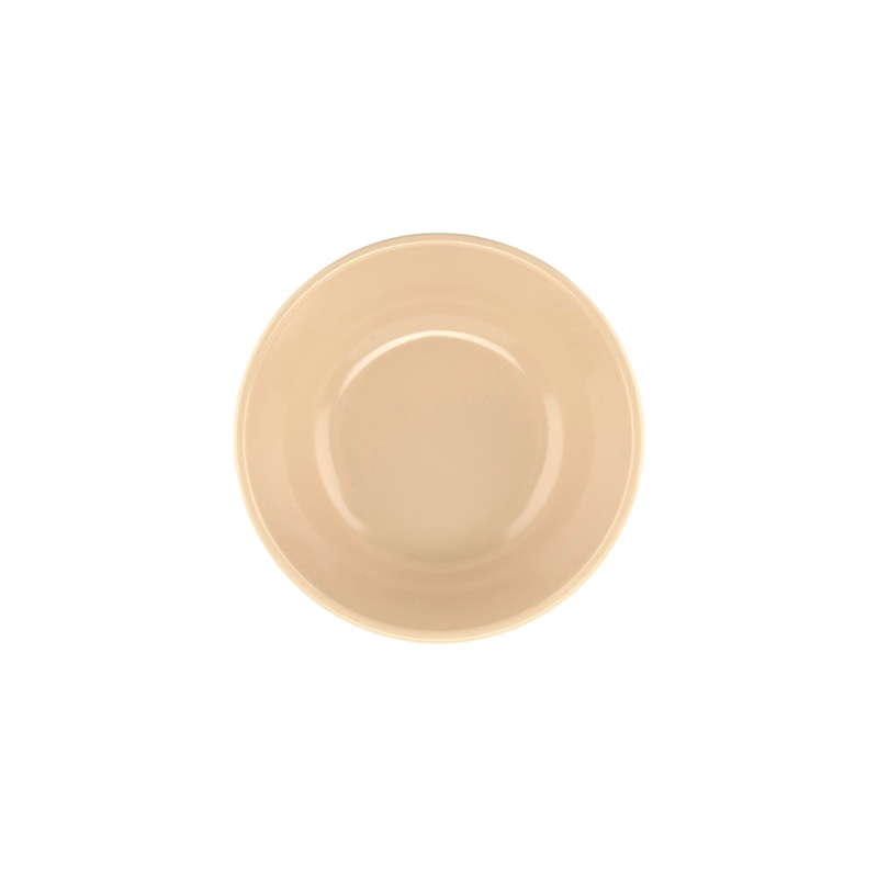 GET DN-314-T SuperMel Melamine Stackable Narrow Rim Oatmeal Nappie Bowl 14 oz. - Tan - 48/Case