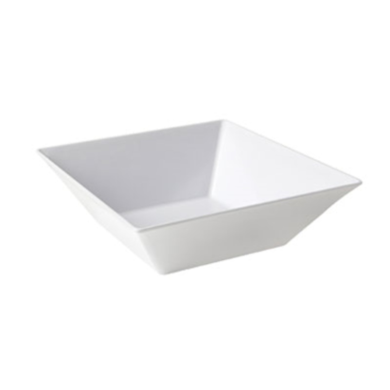 GET ML-247-W Siciliano Melamine Square Pasta Bowl 2-1/2 qt. - White - 6/Case
