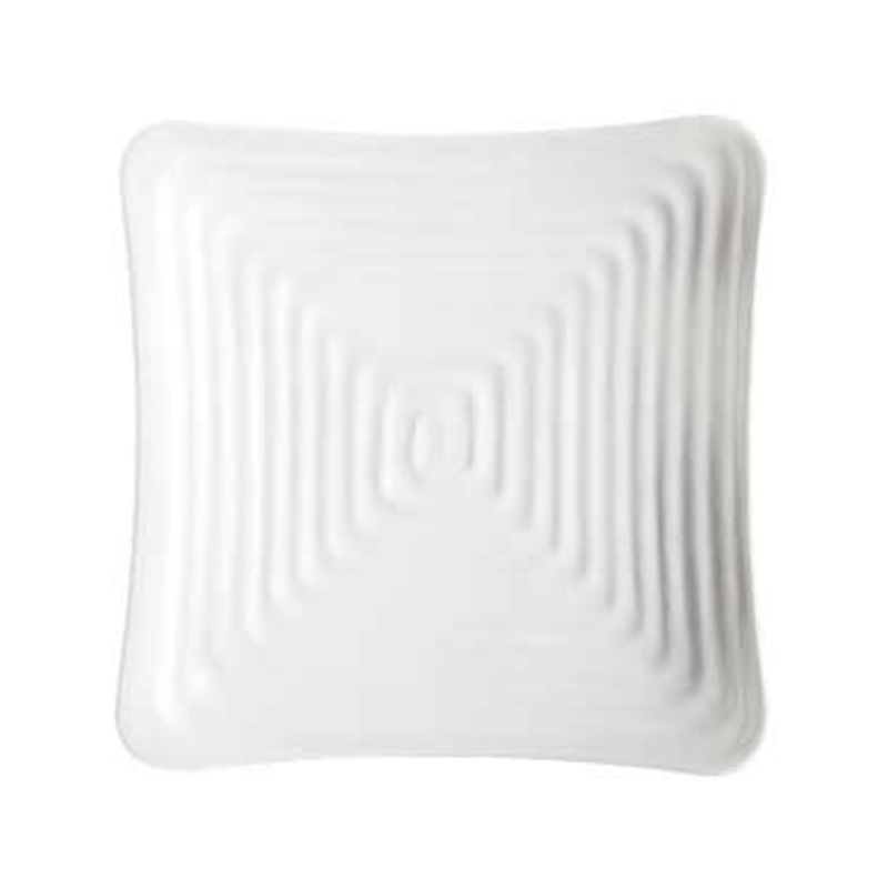 GET ML-63-W Melamine Plate Square, 10-1/4", White