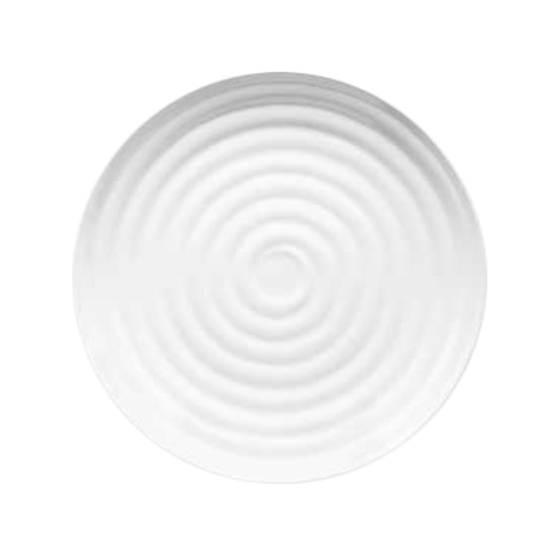 GET ML-81-W Milano Melamine Round Salad Plate 9-1/2" - White - 12/Case
