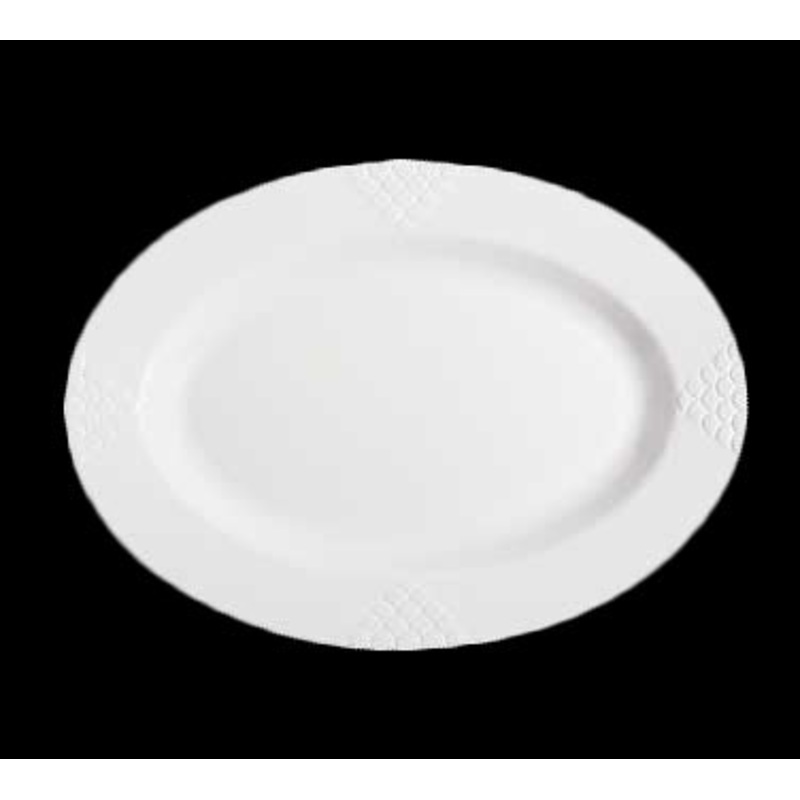 GET OP-618-W Melamine Platter Oval 18", White