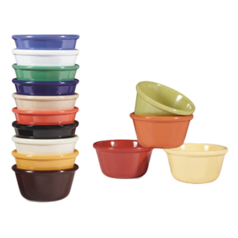 GET RM-388-BK Melamine Ramekin Round 3 oz, Black
