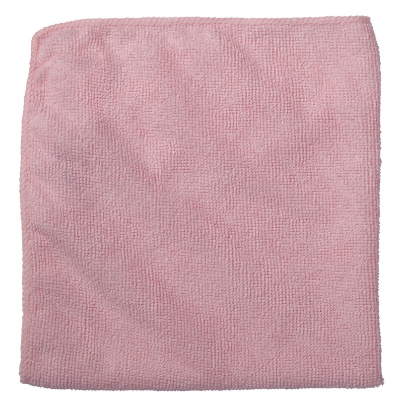 Rubbermaid 1820581 Commercial Light Duty Microfiber Cloth 16" - Pink