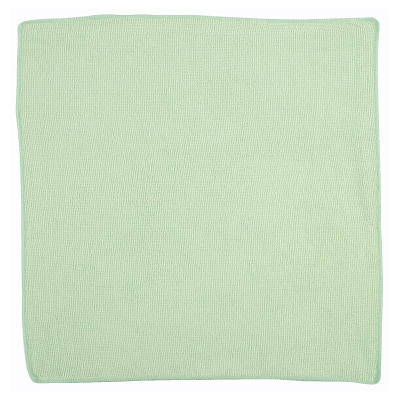 Rubbermaid 1820582 Commercial Light Duty Microfiber Cloth 16" - Green