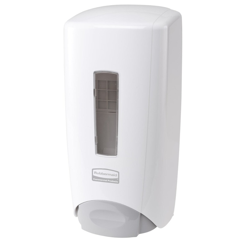 Rubbermaid 3486591 Flex Wall Mount Manual Skin Care Dispenser for Foam or Liquid Hand Soap 1000/1300 ml - White