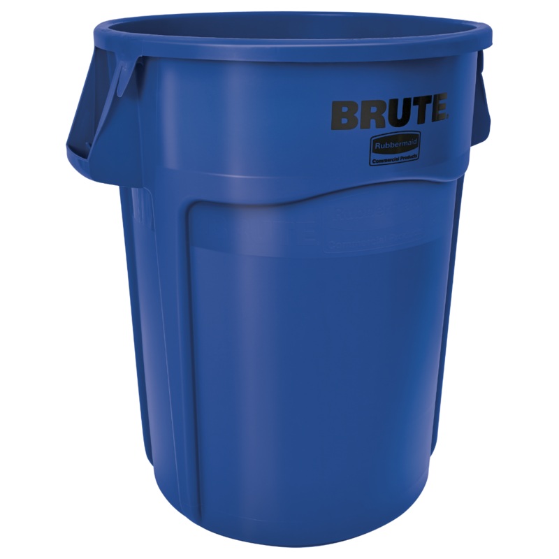 Rubbermaid FG264360BLUE Vented BRUTE Round Container 44 Gal. - Blue