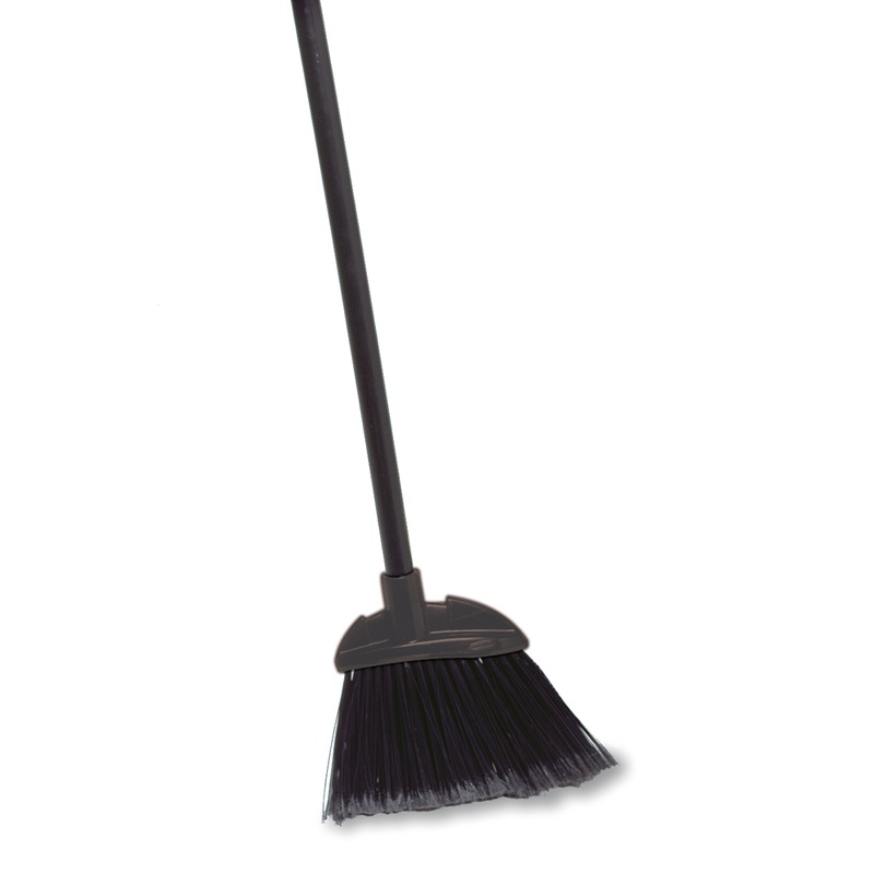Rubbermaid FG637400BLA Executive Series Lobby Broom with Flagged Bristles and Vinyl Handle 7-1/2" L x 2" W x 35" - Black