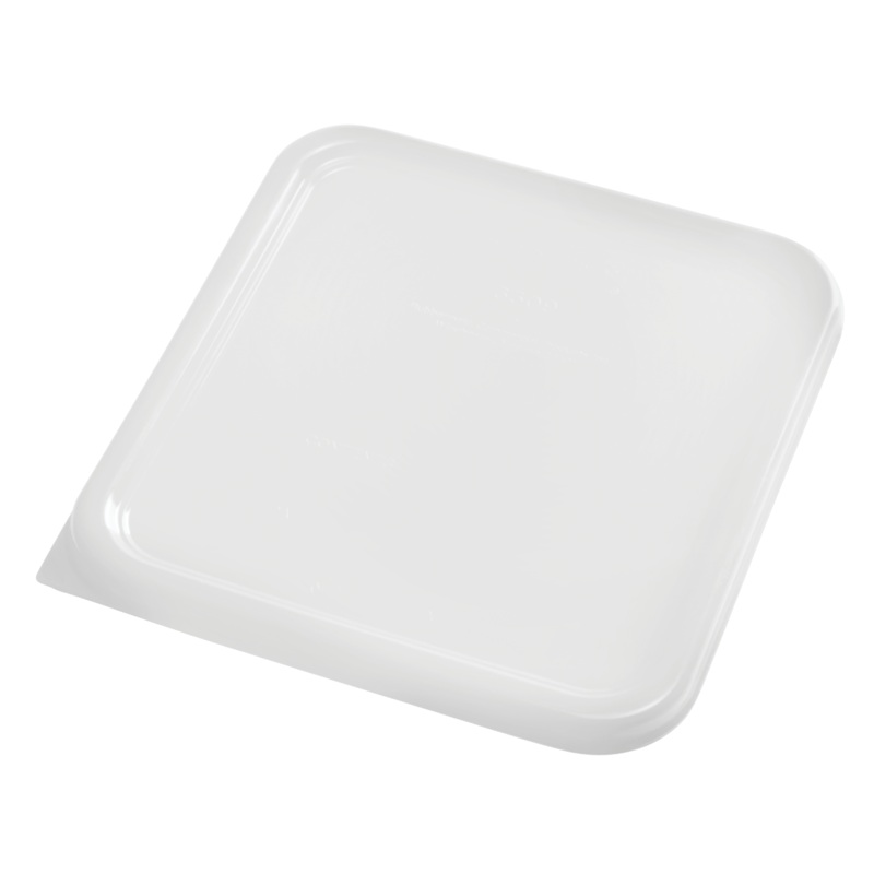 Rubbermaid FG650900WHT Space Saving Square Food Storage Container Lid 2-8 Qt. - White